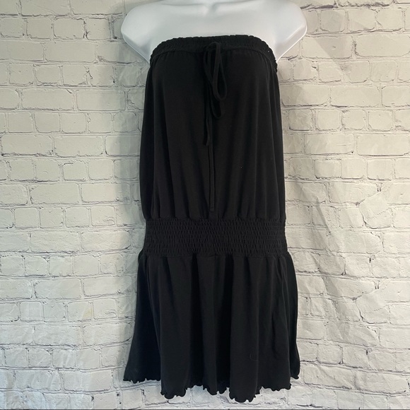 Black Tube Top Dress Medium - Picture 1 of 9